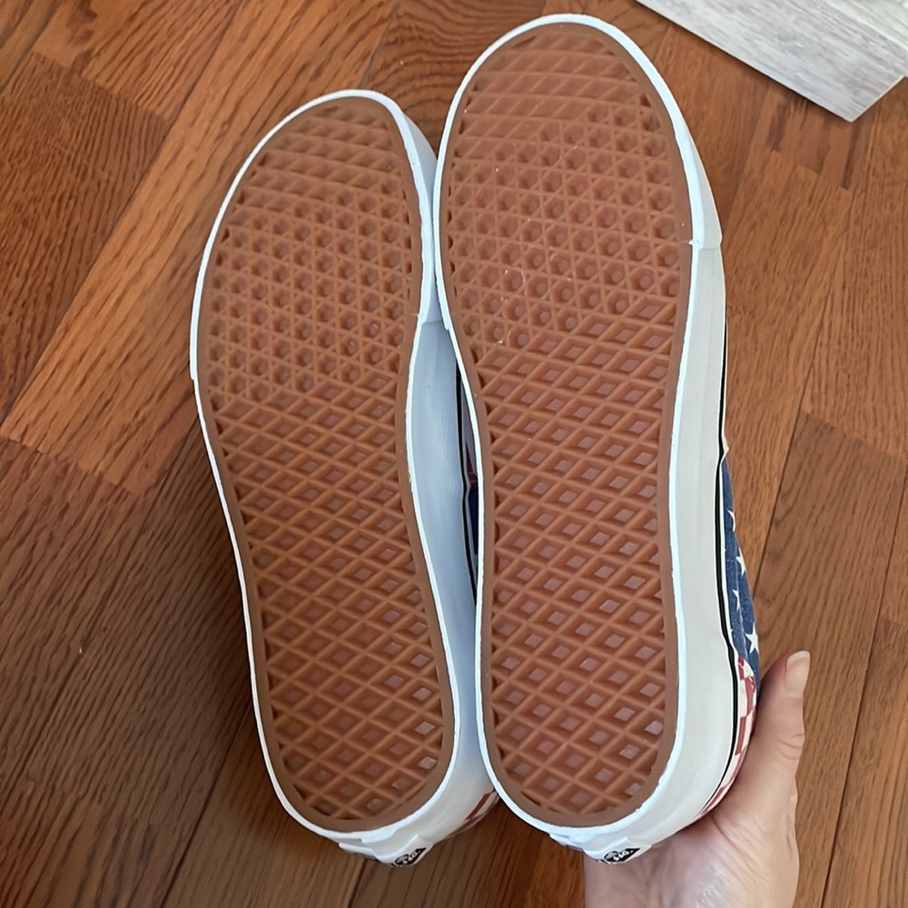 VANS Era (Van Doren) Stars and Stripes/Checkered Men's Shoes - Picture 7 of 16